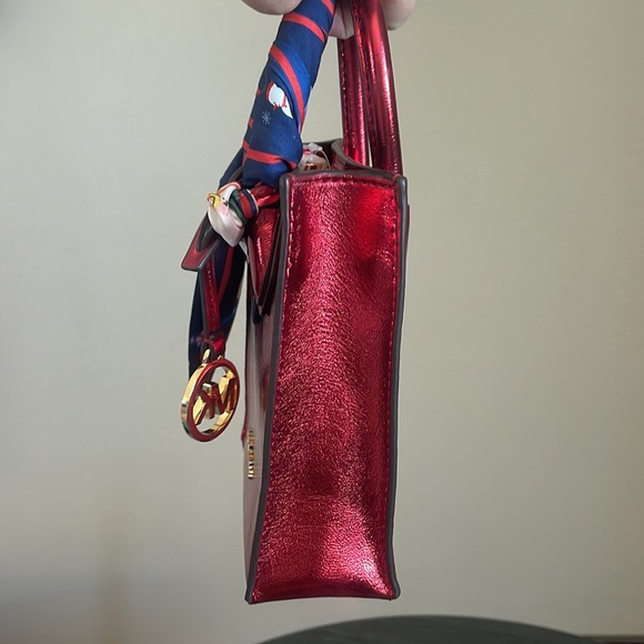 Mercer Extra-Small Patent Leather Crossbody/Satchel (Red) - Picture 7 of 9